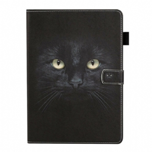 Flip Case Für iPad 10.2" (2024) (2024) / Air 10.5" / Pro 10.5" Schwarze Katze