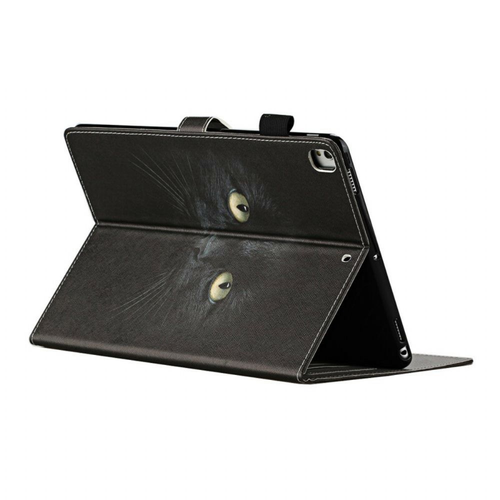 Flip Case Für iPad 10.2" (2024) (2024) / Air 10.5" / Pro 10.5" Schwarze Katze