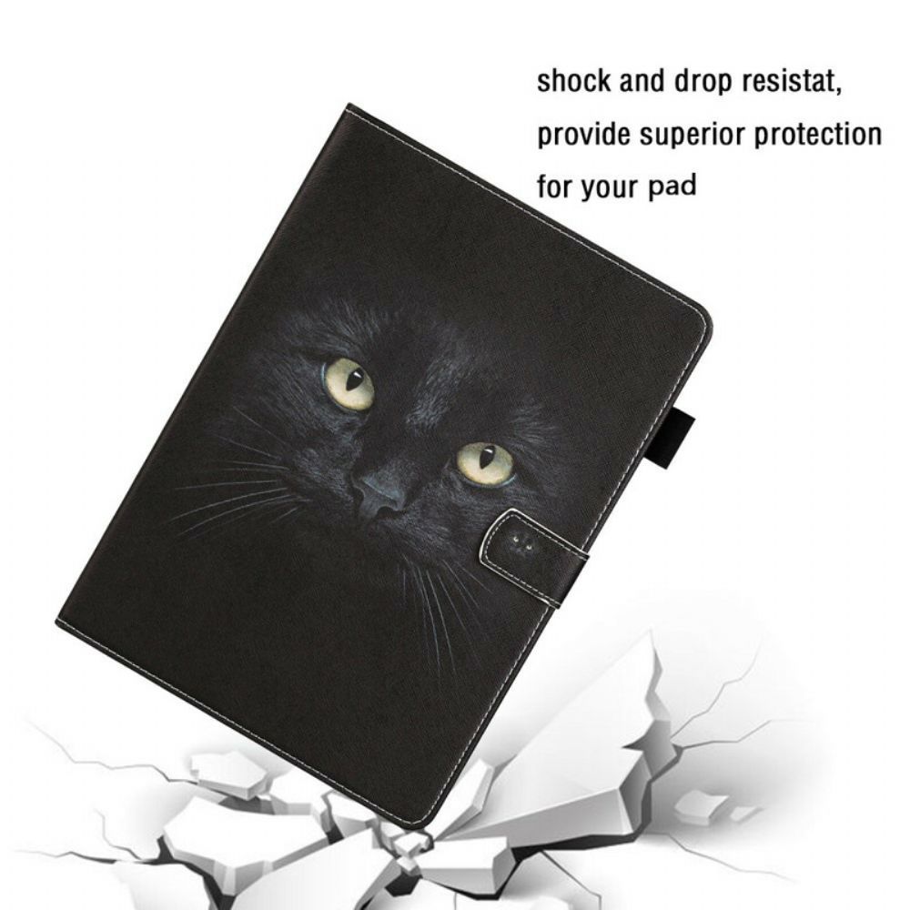 Flip Case Für iPad 10.2" (2024) (2024) / Air 10.5" / Pro 10.5" Schwarze Katze