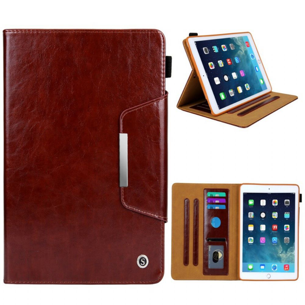 Flip Case Für iPad 10.2" (2024) (2024) / Air 10.5" / Pro 10.5" Silberverschluss