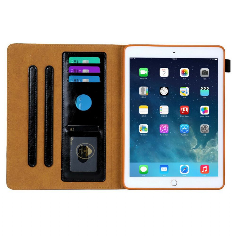 Flip Case Für iPad 10.2" (2024) (2024) / Air 10.5" / Pro 10.5" Silberverschluss