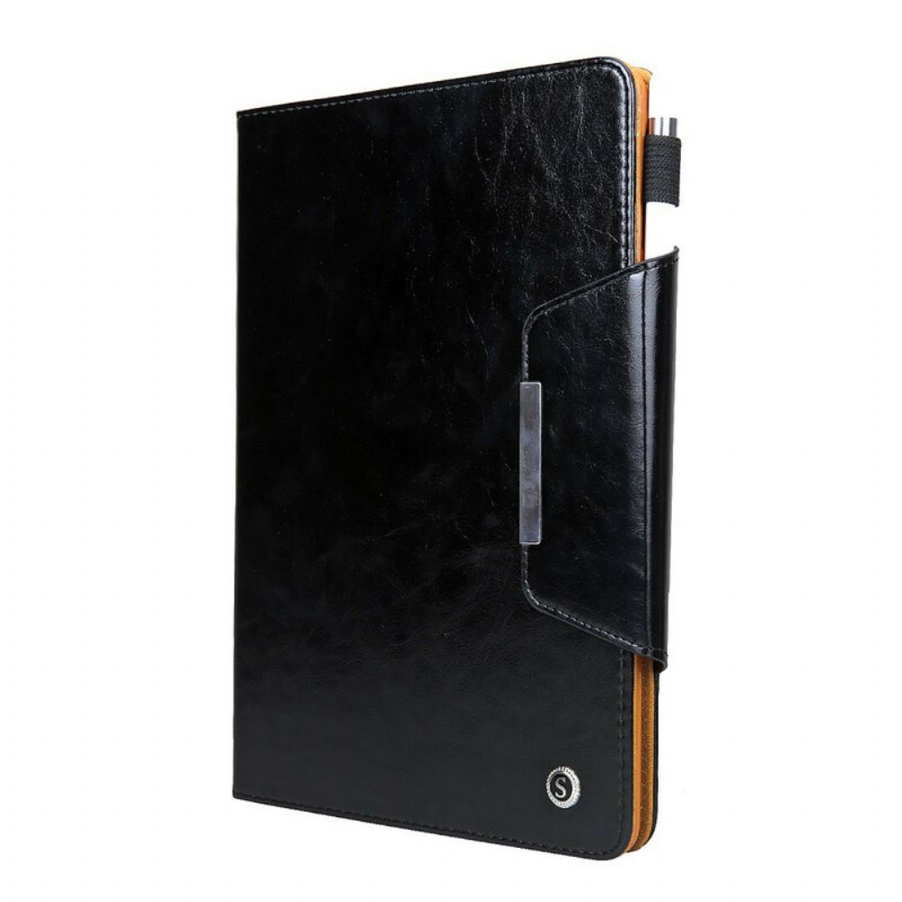 Flip Case Für iPad 10.2" (2024) (2024) / Air 10.5" / Pro 10.5" Silberverschluss