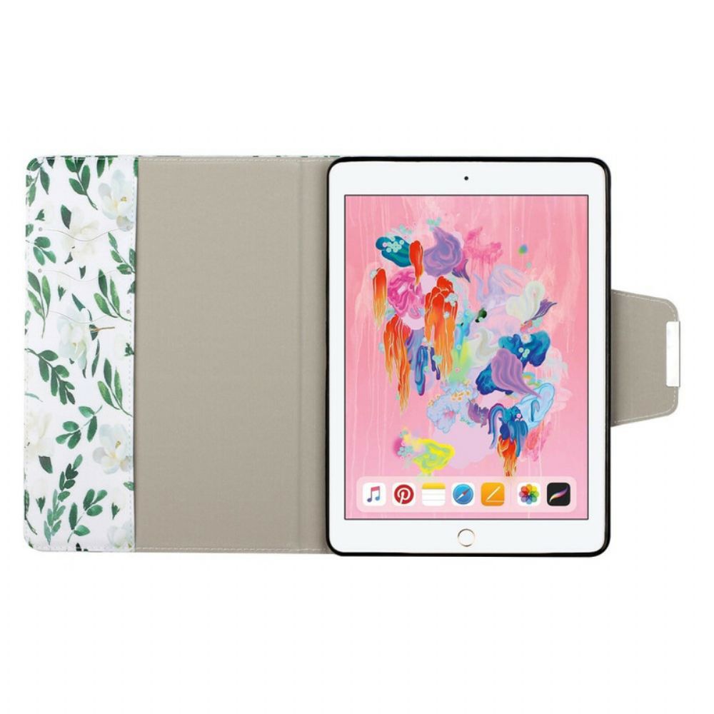 Lederhüllen Für iPad 10.2" (2024) (2024) / Air 10.5" / Pro 10.5" Ultimative Blumen