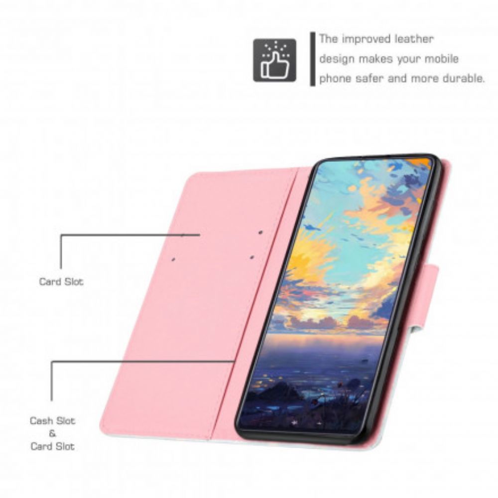 Flip Case Für Samsung Galaxy A22 5G Blumenserie