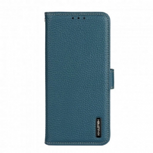 Flip Case Für Samsung Galaxy A22 5G Litschi Khazneh-leder