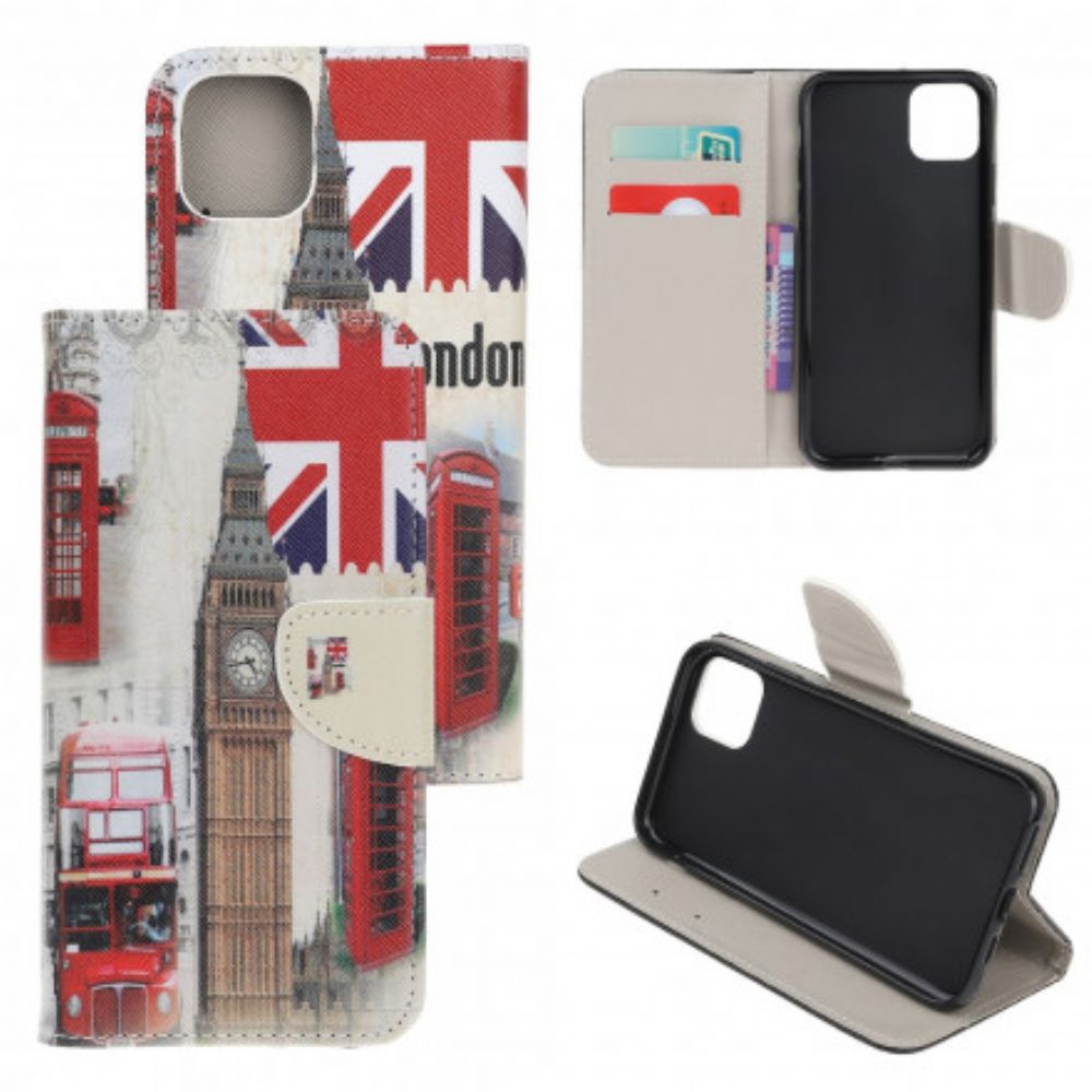 Flip Case Für Samsung Galaxy A22 5G Londoner Leben