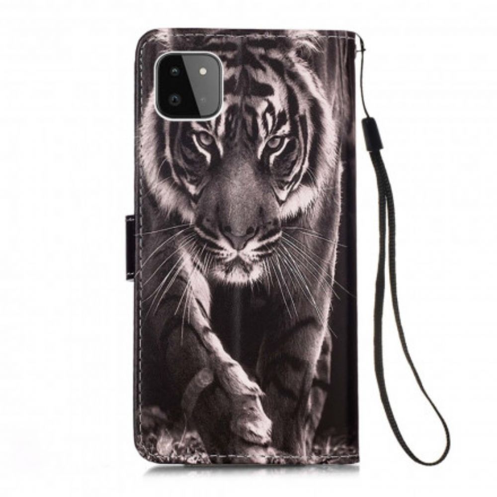 Flip Case Für Samsung Galaxy A22 5G Nachtiger