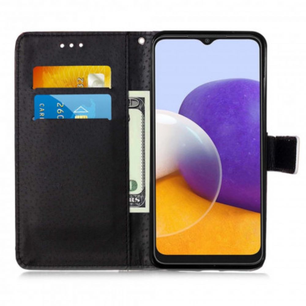 Flip Case Für Samsung Galaxy A22 5G Nachtiger