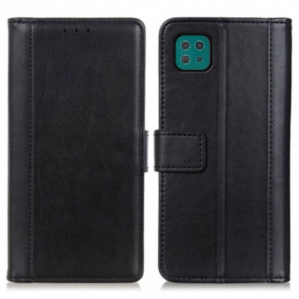 Flip Case Für Samsung Galaxy A22 5G Stil Leder Eleganz