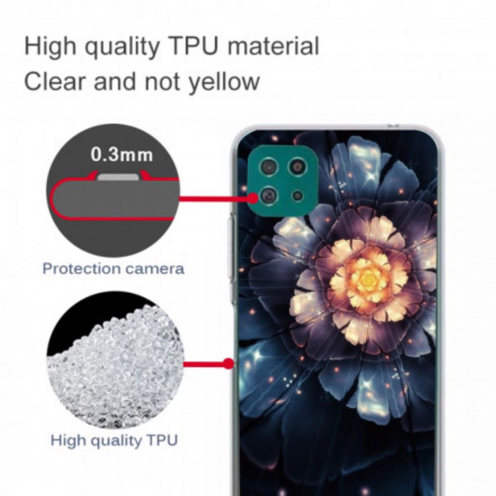 Handyhülle Für Samsung Galaxy A22 5G Flexible Blumen