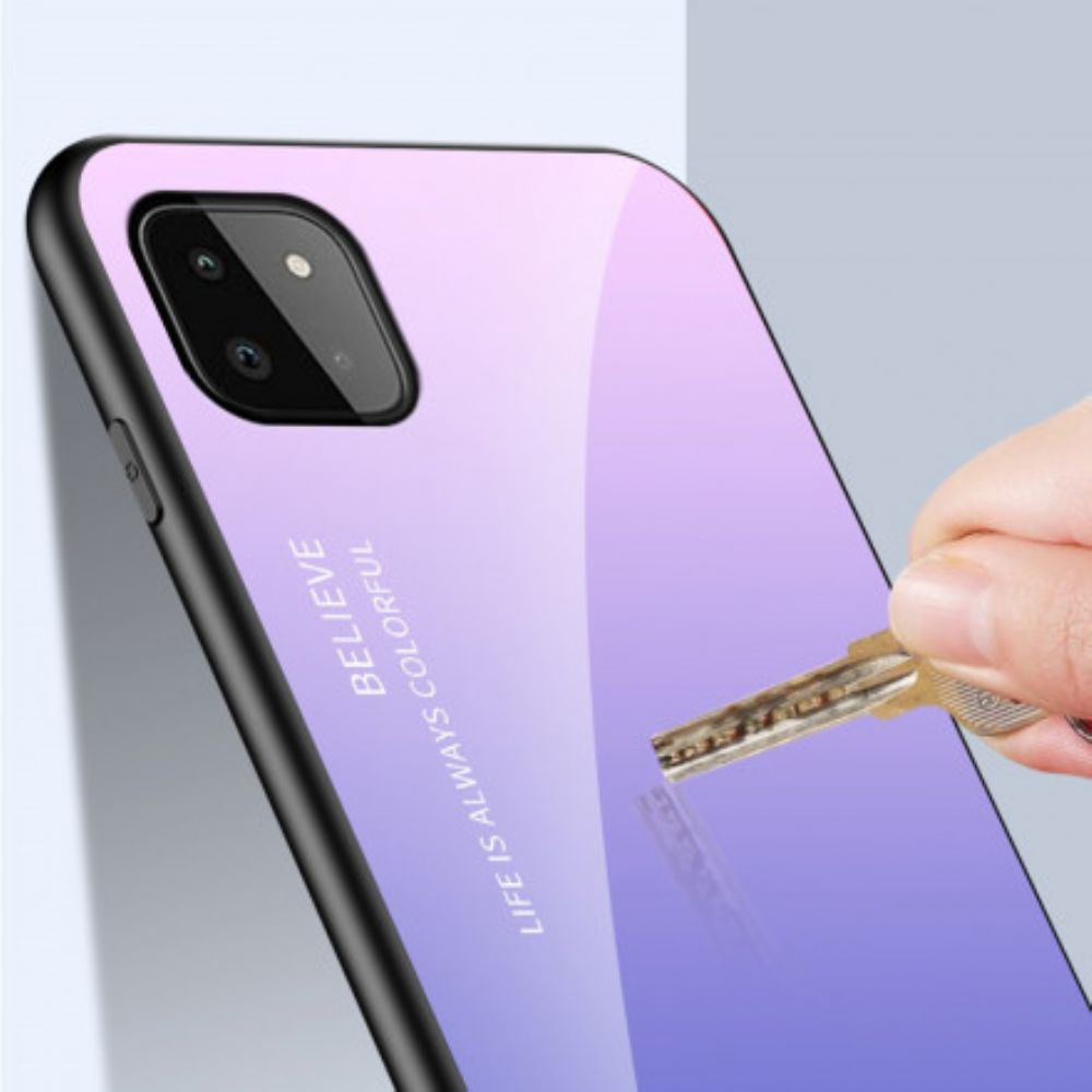 Handyhülle Für Samsung Galaxy A22 5G Hallo Panzerglas