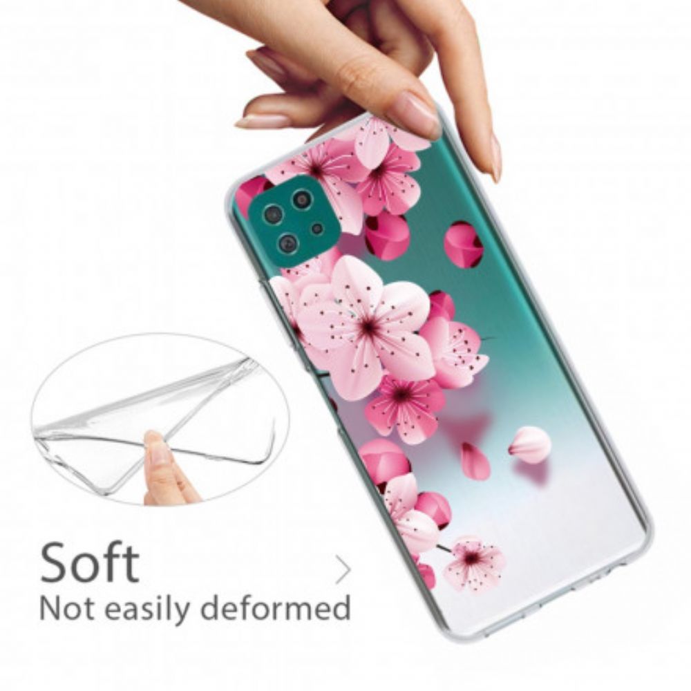 Handyhülle Für Samsung Galaxy A22 5G Kleine Rosa Blumen