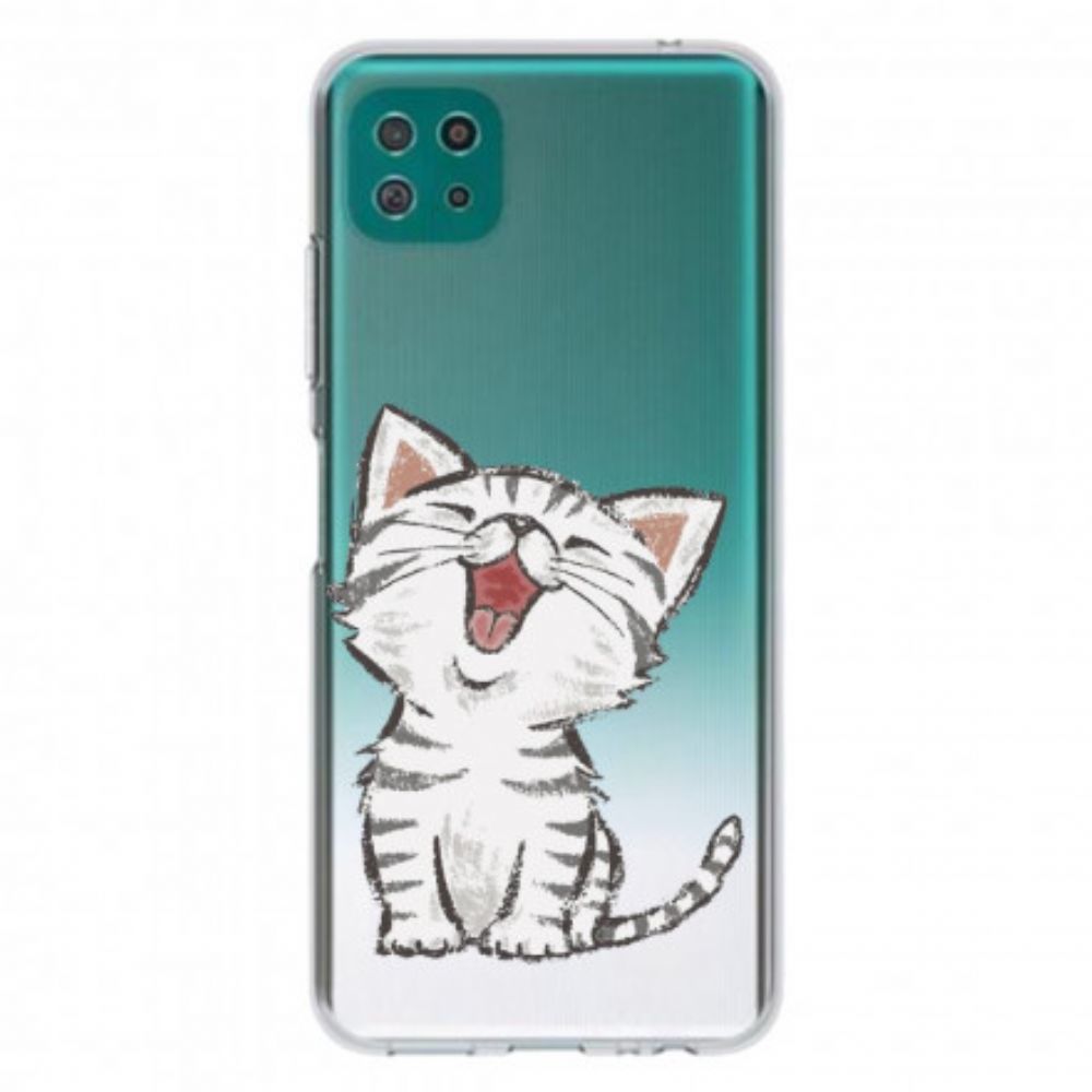 Handyhülle Für Samsung Galaxy A22 5G Süße Katze