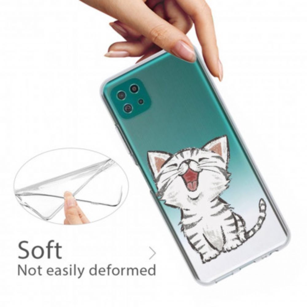 Handyhülle Für Samsung Galaxy A22 5G Süße Katze