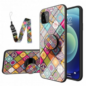 Hülle Für Samsung Galaxy A22 5G Magnetischer Patchwork-halter