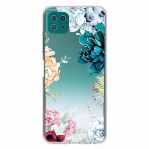 Hülle Für Samsung Galaxy A22 5G Nahtlose Aquarellblumen