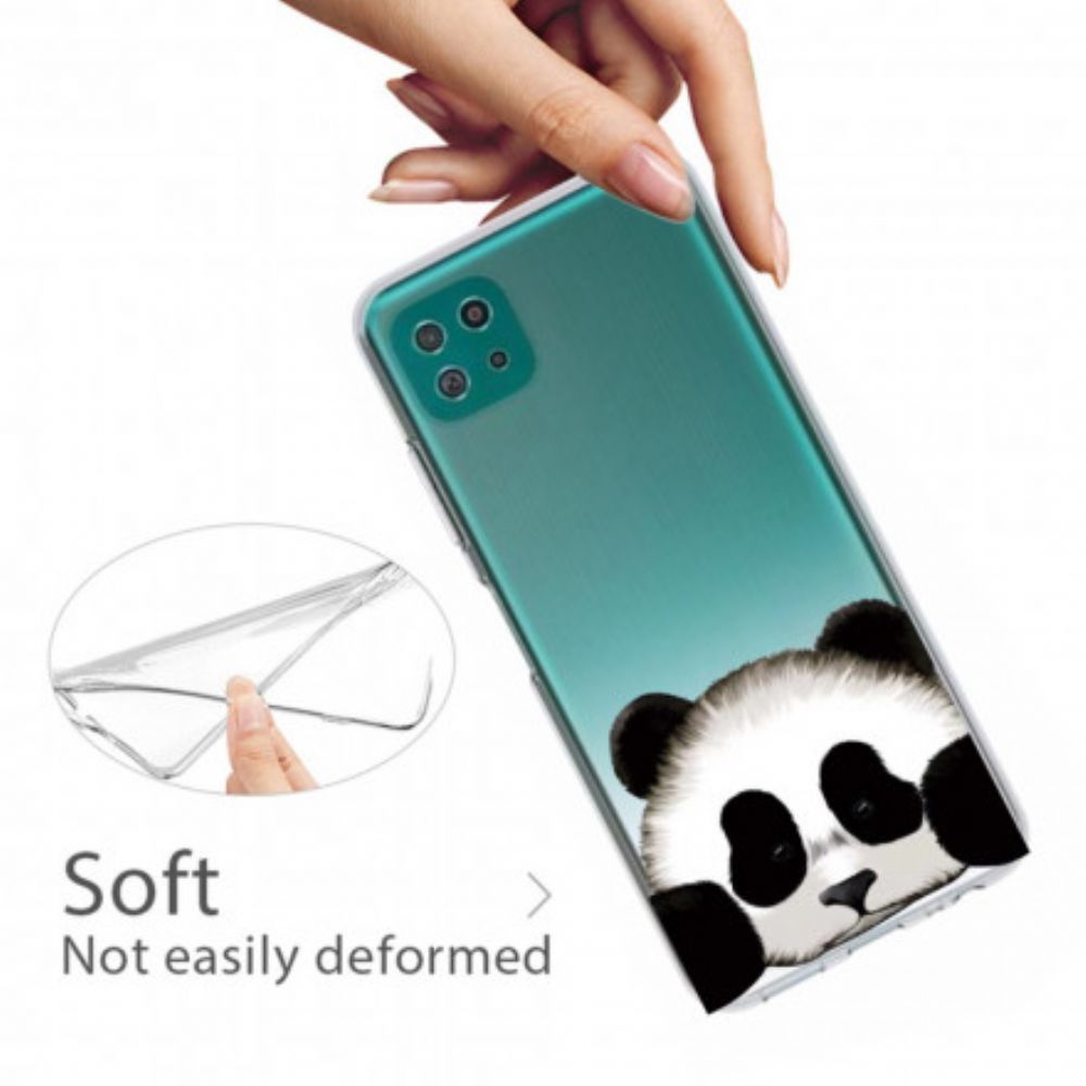 Hülle Für Samsung Galaxy A22 5G Transparenter Panda