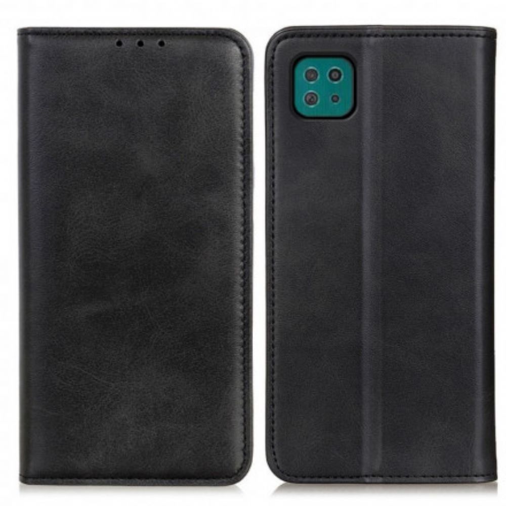 Schutzhülle Für Samsung Galaxy A22 5G Flip Case Spaltleder