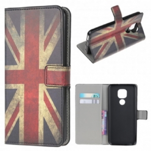 Flip Case Für Moto G9 Play England-flagge