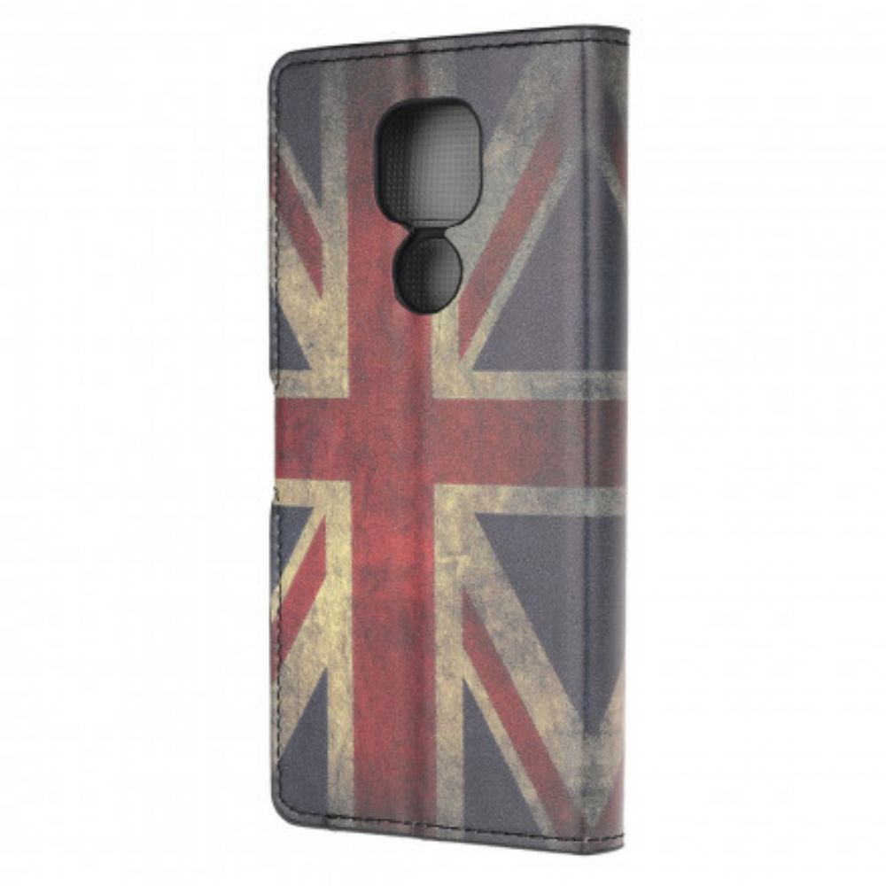 Flip Case Für Moto G9 Play England-flagge