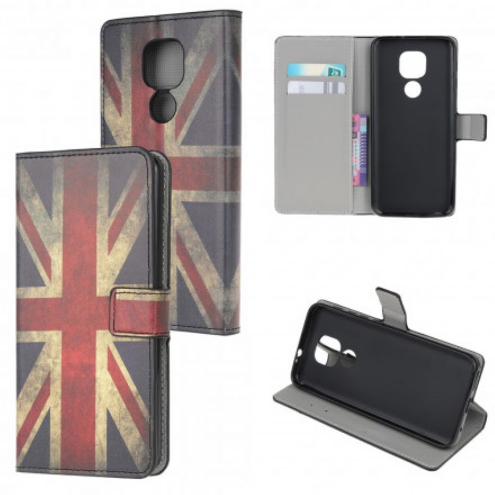 Flip Case Für Moto G9 Play England-flagge