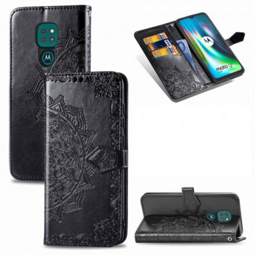 Flip Case Für Moto G9 Play Mandala Aus Dem Mittelalter