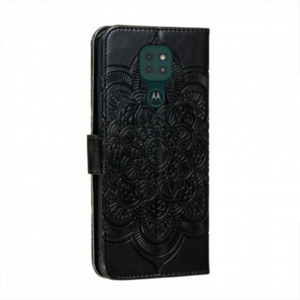 Flip Case Für Moto G9 Play Volles Mandala