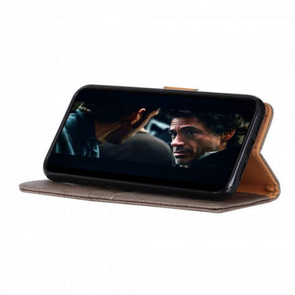 Lederhüllen Für Moto G9 Play Kunstleder Khazneh