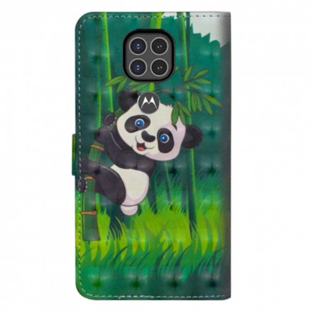 Lederhüllen Für Moto G9 Play Panda Und Bambus