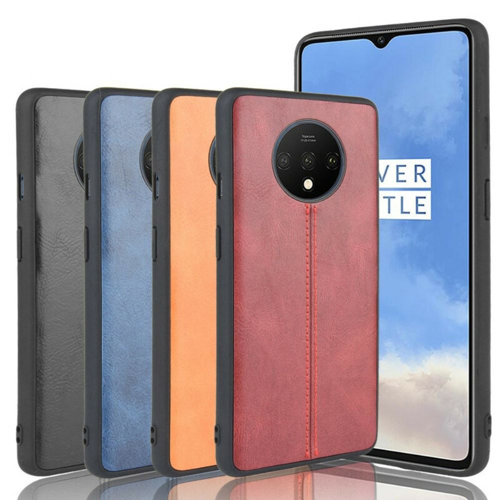 Hülle Für OnePlus 7T Style Ledernähte