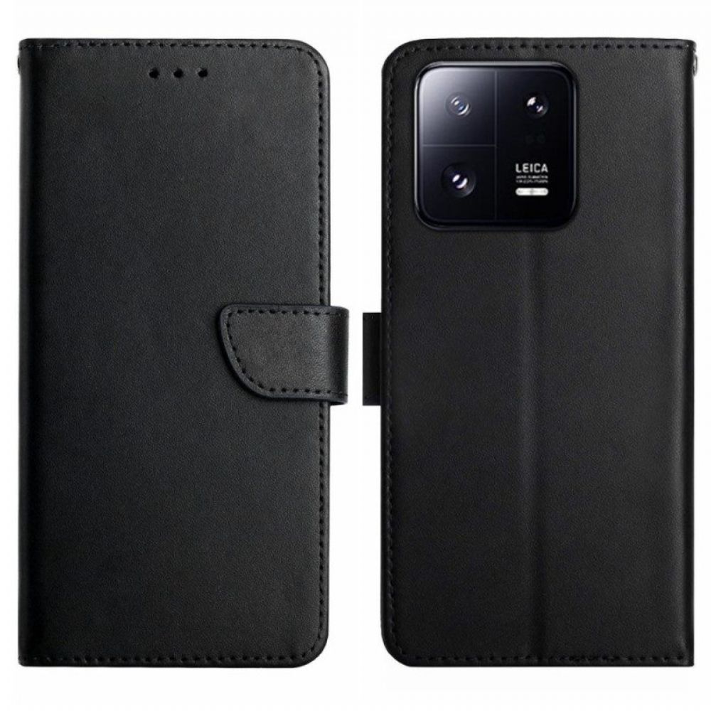 Flip Case Für Xiaomi 13 Echtes Nappaleder