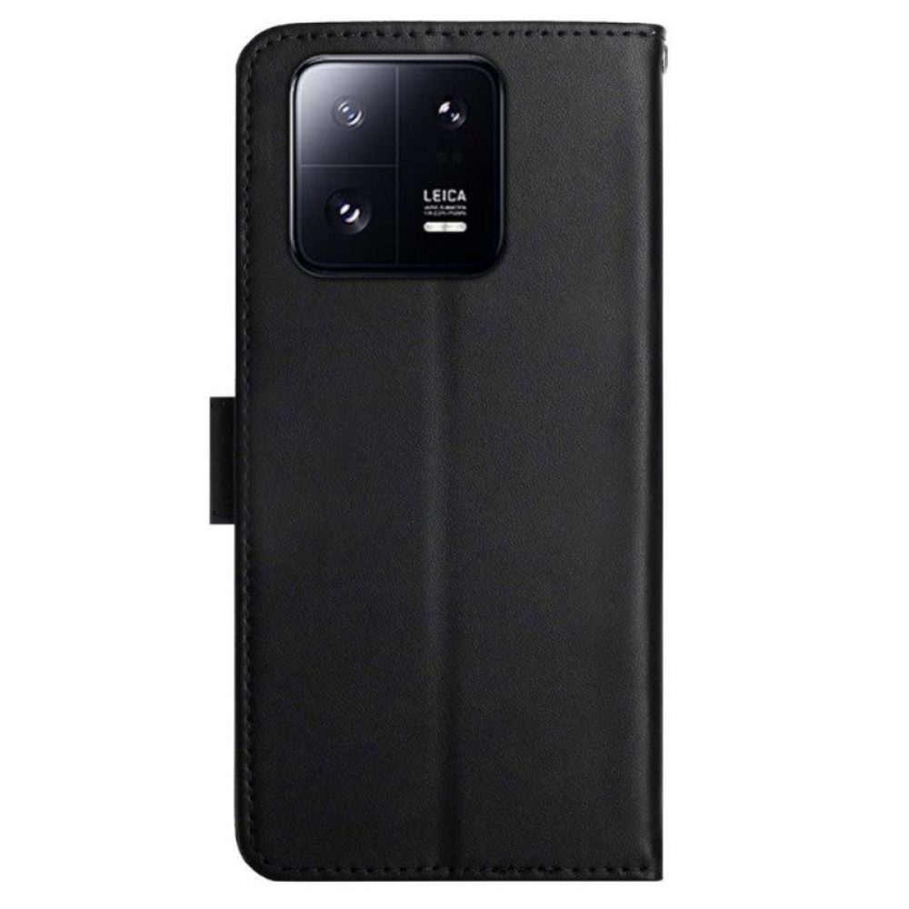 Flip Case Für Xiaomi 13 Echtes Nappaleder