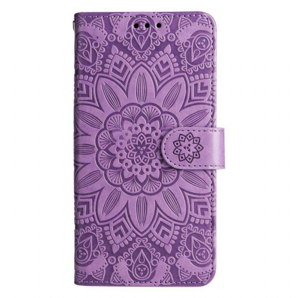 Flip Case Für Xiaomi 13 Mandala-sonne Mit Schlüsselband