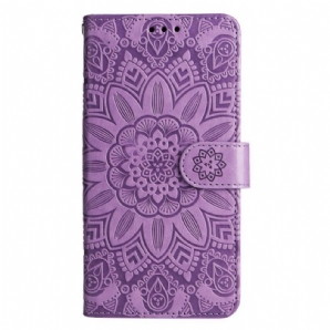 Flip Case Für Xiaomi 13 Mandala-sonne Mit Schlüsselband