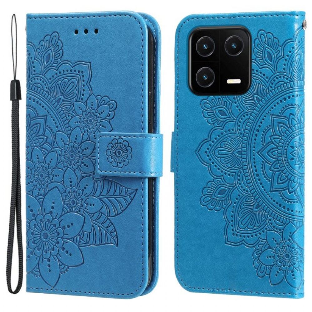 Lederhüllen Für Xiaomi 13 Mit Kordel Riemchen-mandala