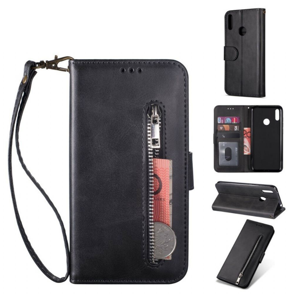 Flip Case Für Huawei Y6 2024 / Honor 8A Brieftasche Mit Lanyard