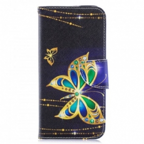 Flip Case Für Huawei Y6 2024 / Honor 8A Magischer Schmetterling