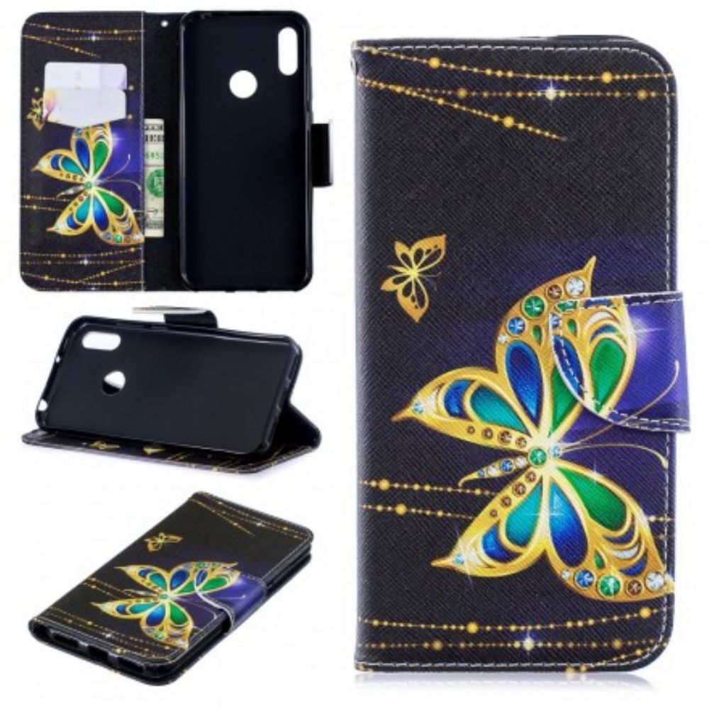 Flip Case Für Huawei Y6 2024 / Honor 8A Magischer Schmetterling