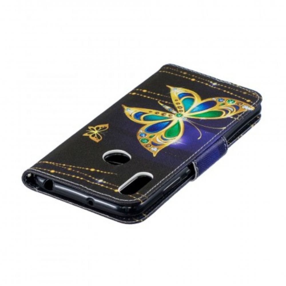 Flip Case Für Huawei Y6 2024 / Honor 8A Magischer Schmetterling