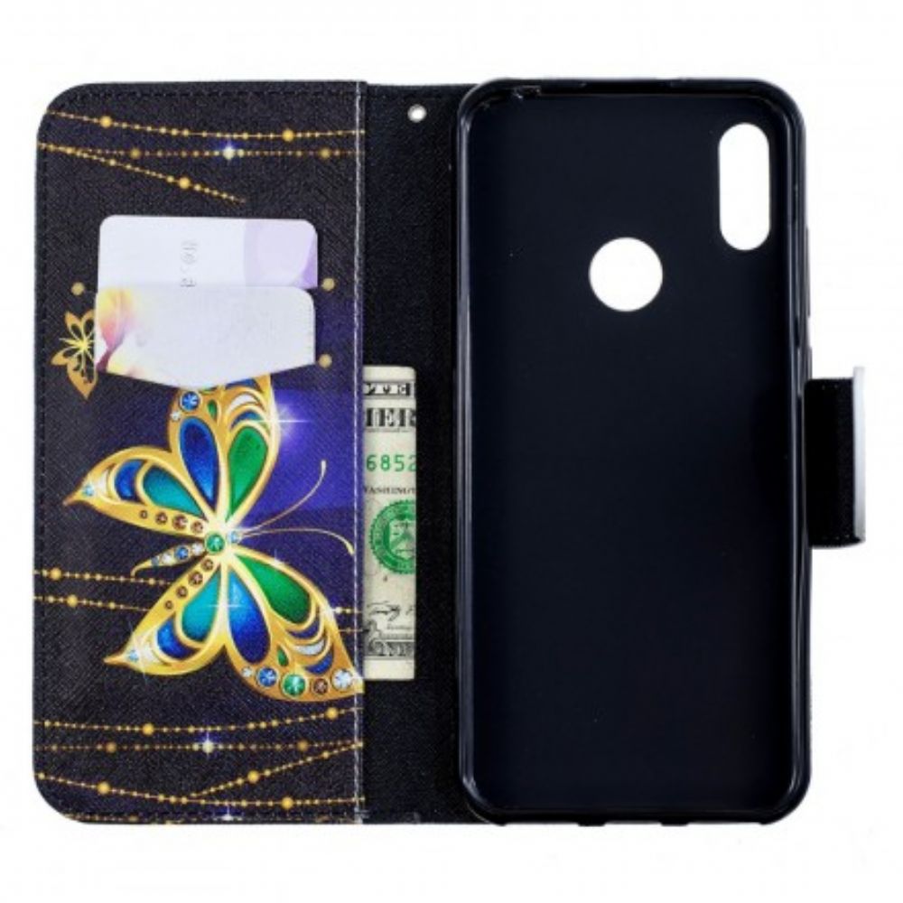 Flip Case Für Huawei Y6 2024 / Honor 8A Magischer Schmetterling