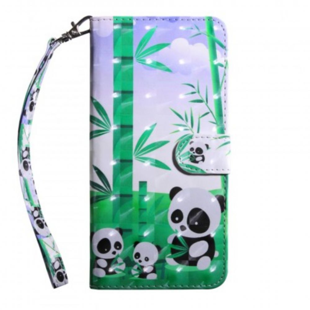 Flip Case Für Huawei Y6 2024 / Honor 8A Panda-familie