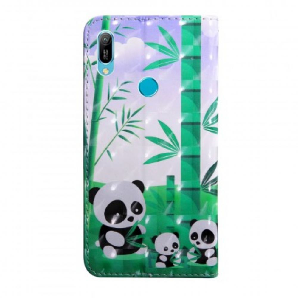 Flip Case Für Huawei Y6 2024 / Honor 8A Panda-familie