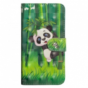 Flip Case Für Huawei Y6 2024 / Honor 8A Panda Und Bambus