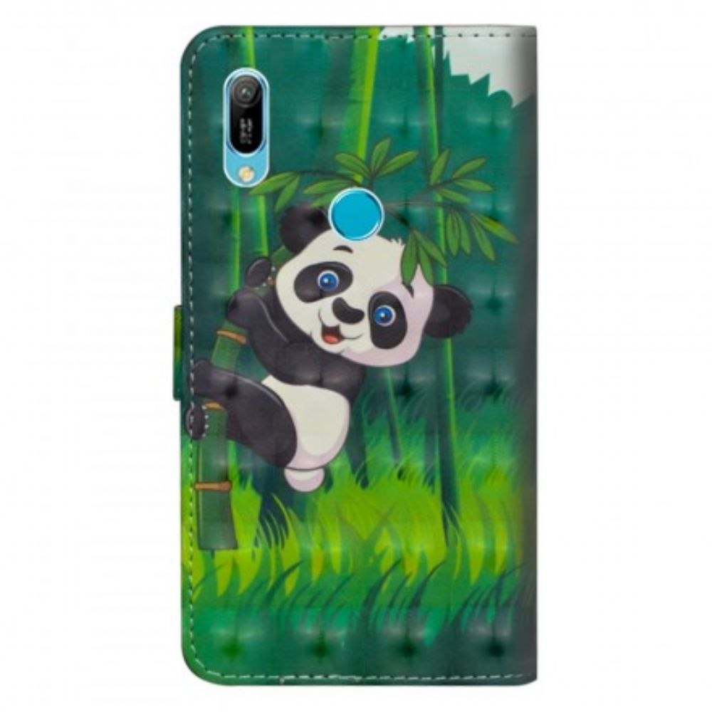 Flip Case Für Huawei Y6 2024 / Honor 8A Panda Und Bambus