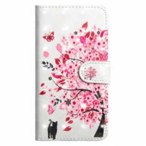 Flip Case Für Huawei Y6 2024 / Honor 8A Rosa Baum