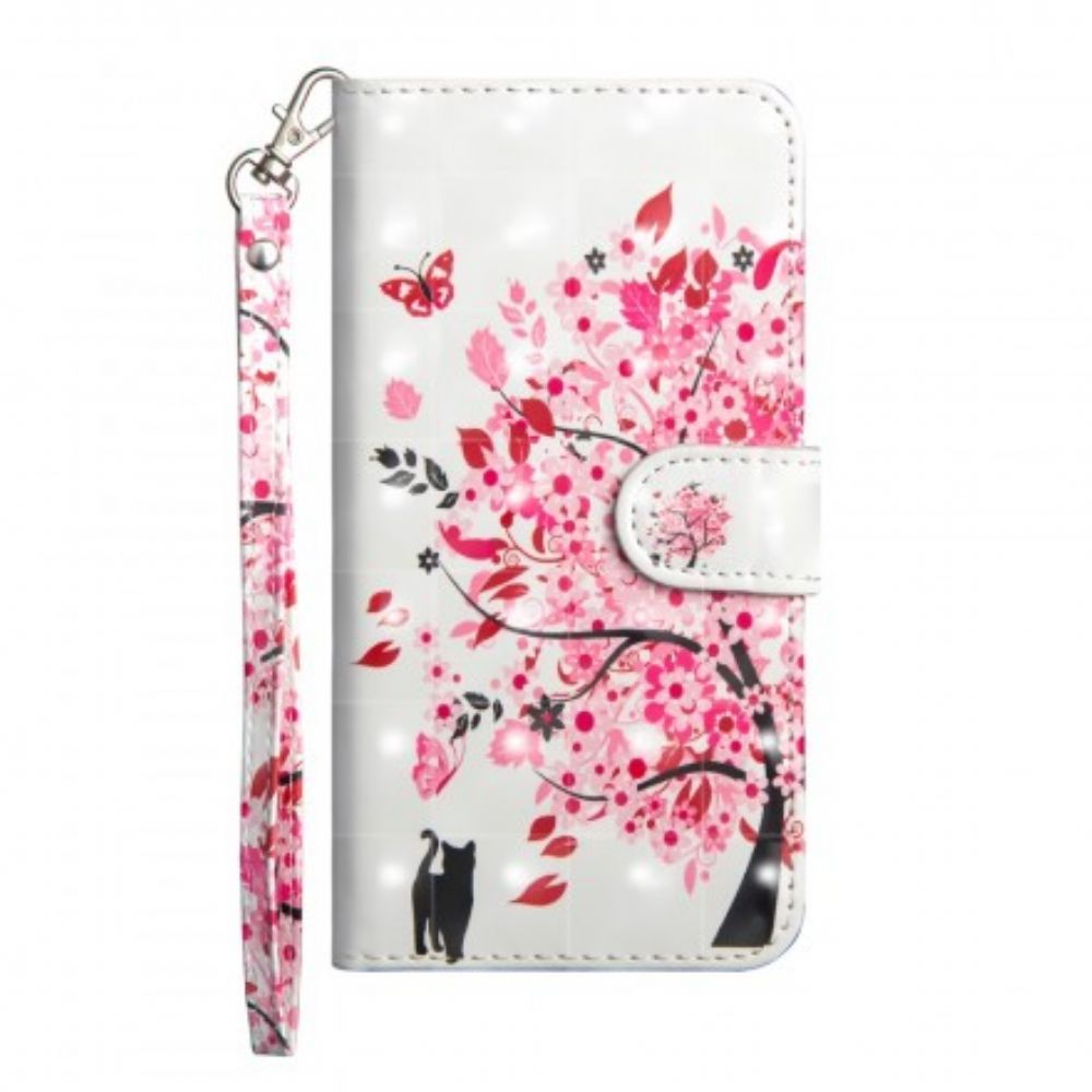 Flip Case Für Huawei Y6 2024 / Honor 8A Rosa Baum