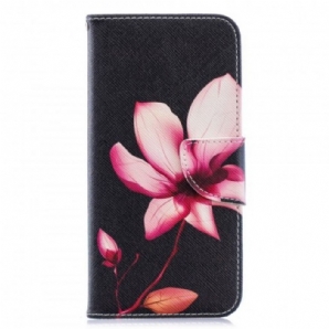 Flip Case Für Huawei Y6 2024 / Honor 8A Rosa Blume