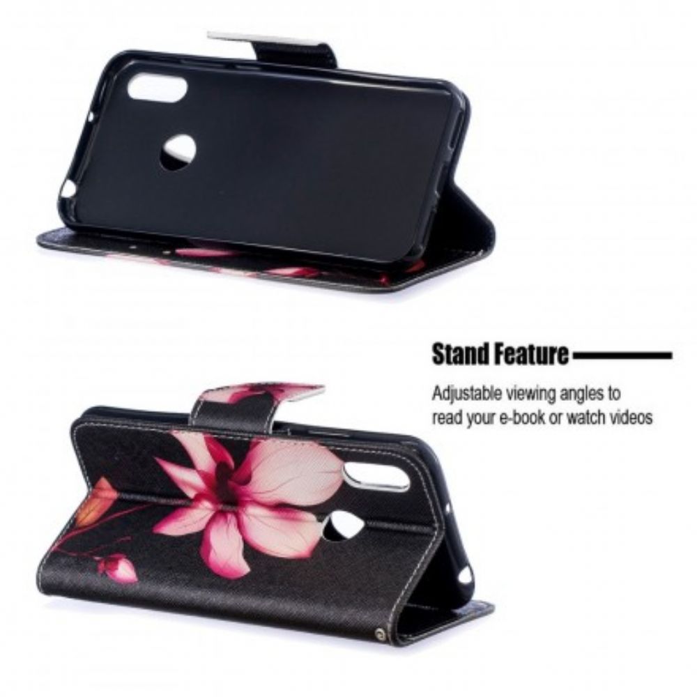 Flip Case Für Huawei Y6 2024 / Honor 8A Rosa Blume