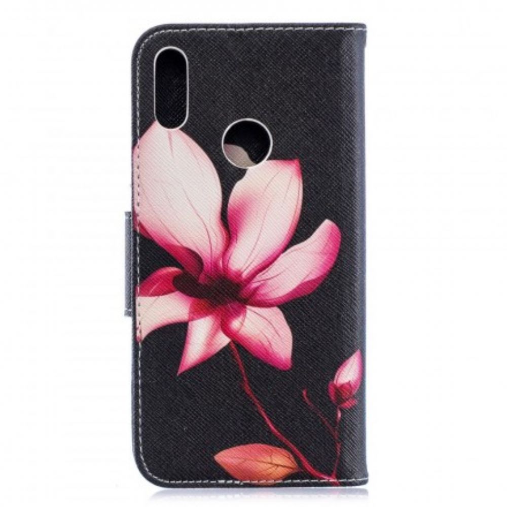 Flip Case Für Huawei Y6 2024 / Honor 8A Rosa Blume