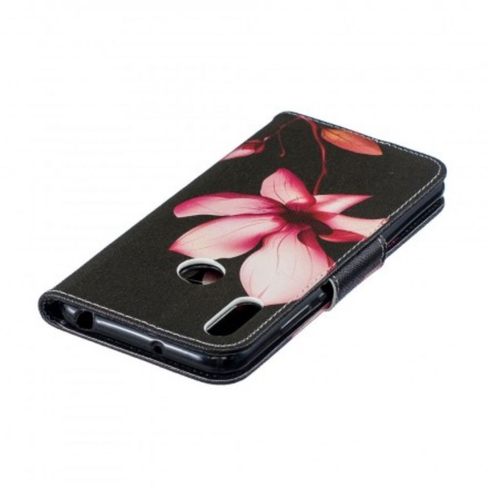 Flip Case Für Huawei Y6 2024 / Honor 8A Rosa Blume